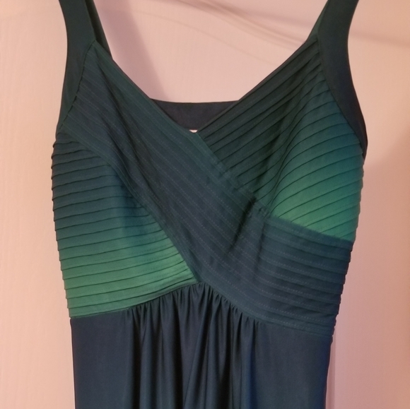 Robbie Bee Summer Long Dress Blue/Green - Picture 3 of 6